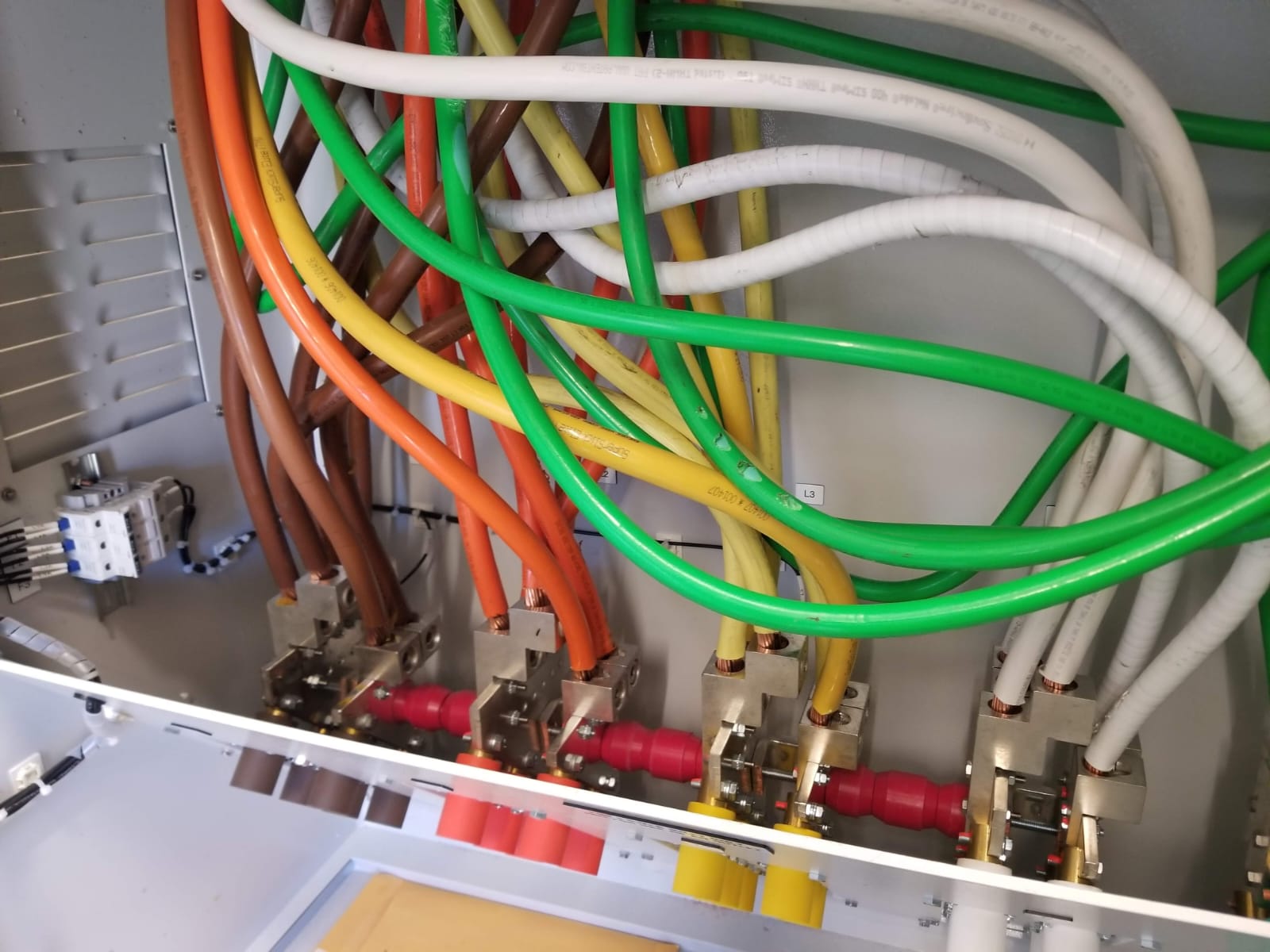 Generator Connection Cabinet Wiring — INE Electrical Service job photo