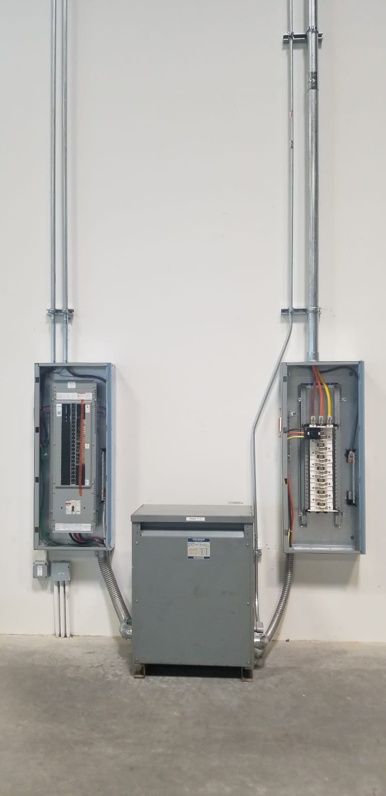 Step Down Transformer And Panelboards — INE Electrical Service job photo