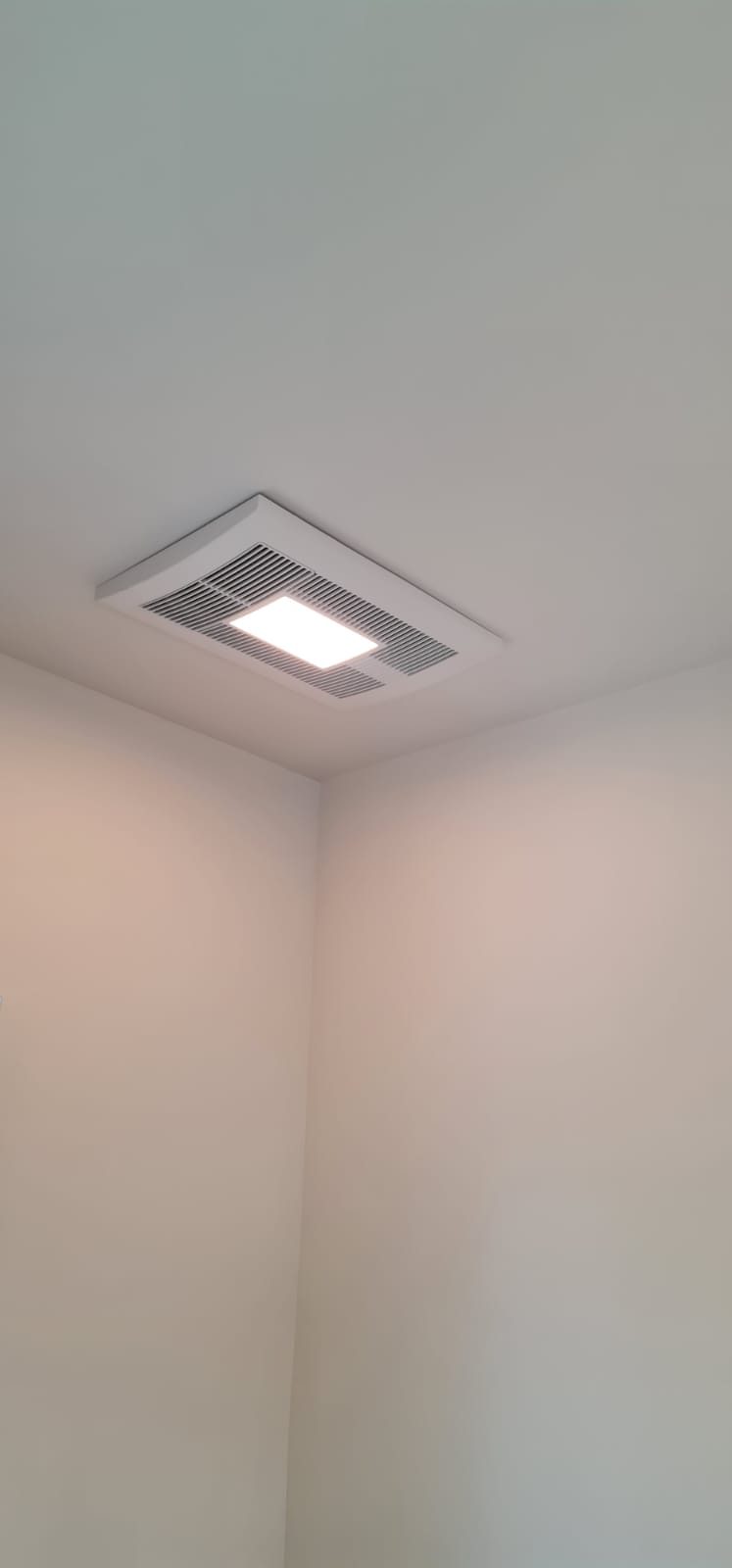 Bathroom Exhaust Fan With Light — INE Electrical Service job photo