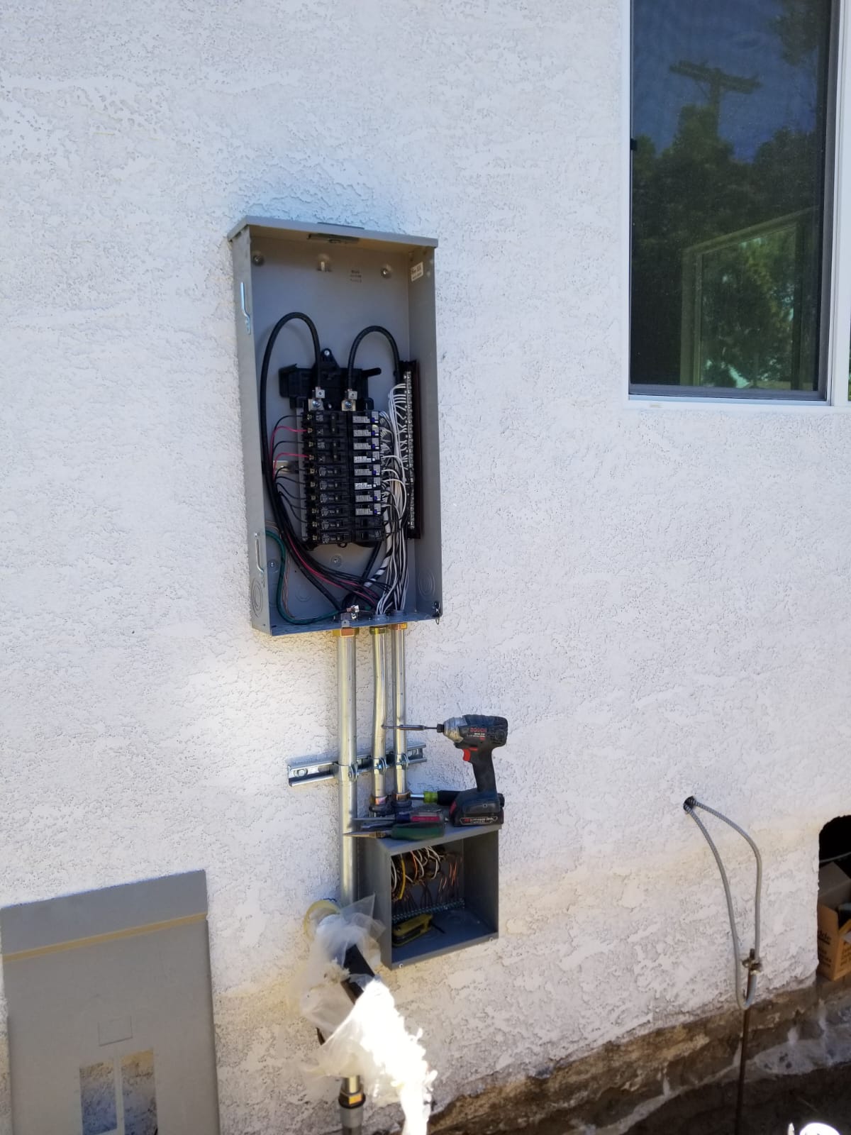 Exterior Subpanel Installation — INE Electrical Service job photo
