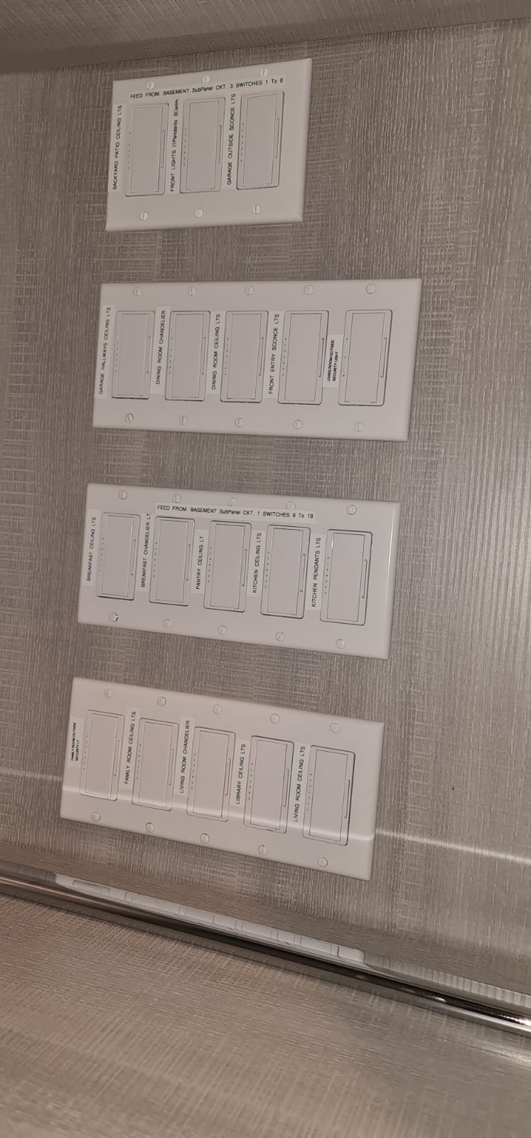 Multi Gang Lighting Switches And Dimmers — INE Electrical Service job photo